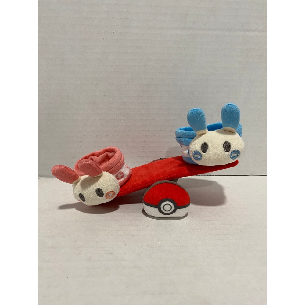 Pokemon Center Plush Plusle Minun Seesaw Red Japanese